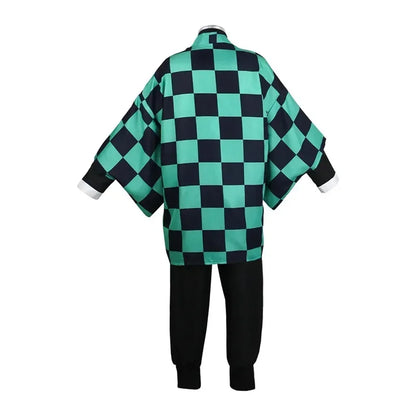 2026 Yaiba Kamado Anime Cosplay Costume Adult & Children Wig Mask Included Halloween Uniform with Kimono Coat