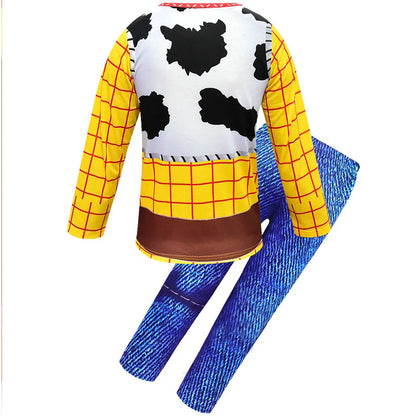 Astronaut Buzz 111Cartoon Character Animation Character Costume Children's Woody Costume Top and pants Cowboy  Anime sos