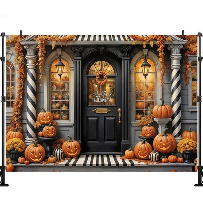 LS Halloween Pumpkin Shop Backdrops Child Baby Photo Props Adult Kids Decors Photography Trick or Treat Photo Studio Backgrounds