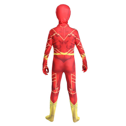 Superhero The Flash Cosplay Costume 3D Full Body Zentai Suit with Mask for Kids  Adults Halloween Carnival Party Cosplay