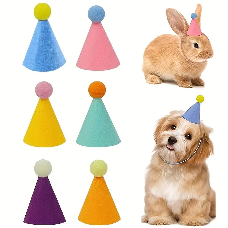 6pcs Mini Party Hats - Lightweight & Sturdy Cone Hats for Birthday, Wedding, Halloween, Christmas, New Year'S