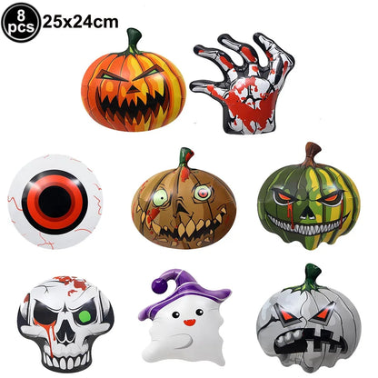 Large Halloween Standing Foil Balloons Haunted House Castle Skull Coffin Witch Mylar Balloon Halloween Party Decoration Balloon