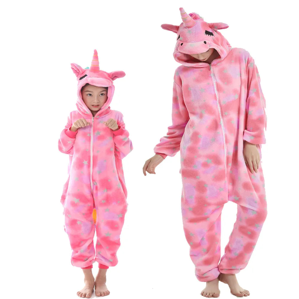 Animal Cosplay Overalls Kigurumi Tiger Costume Halloween Carnival Stage Performance Role Play for Adults Kids Clothes Party Set