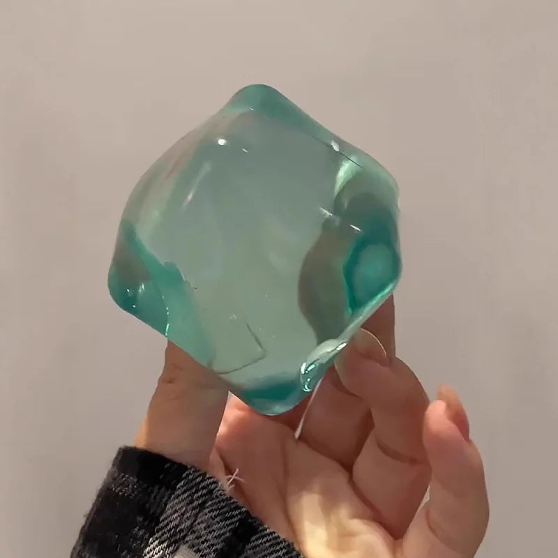 Squishy Ice cube Slow Rebound Squeeze Toys Stress Relief Sensory Fidget Toys for Adults Anti Anxiety Squishy Toys Maltose Cube
