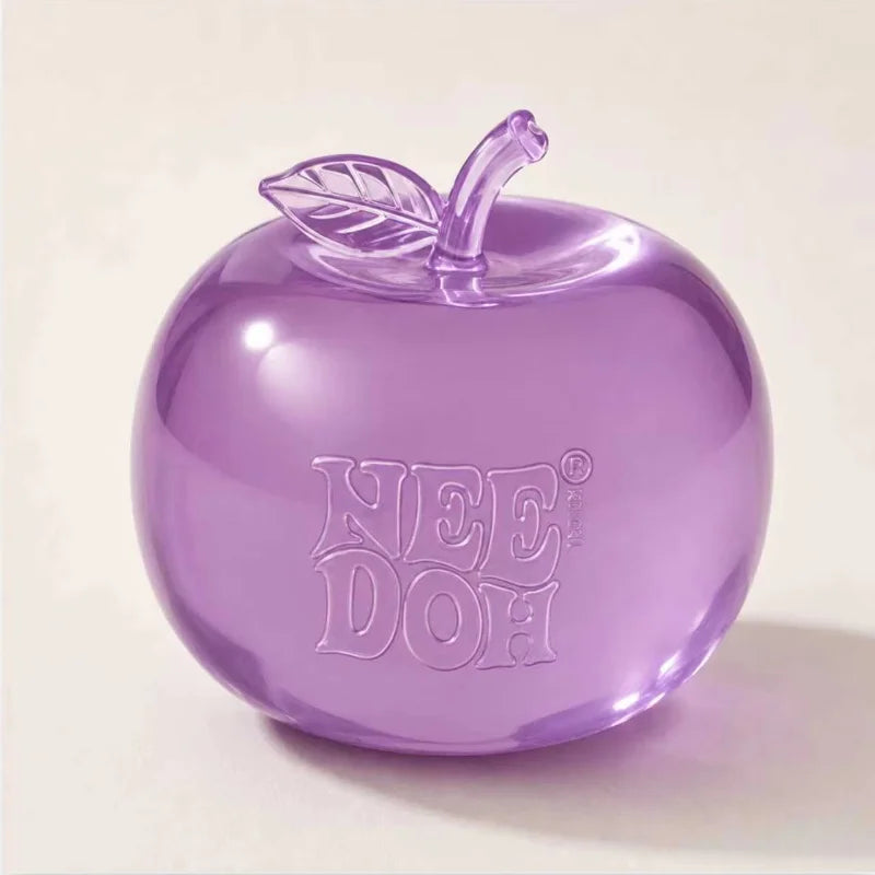 Needoh Apple Stress Ball Slow Rebound Squeeze Toy Relaxing and Interesting Gifts Squeeze Toy Soft Jelly Senses Gifts For Adult