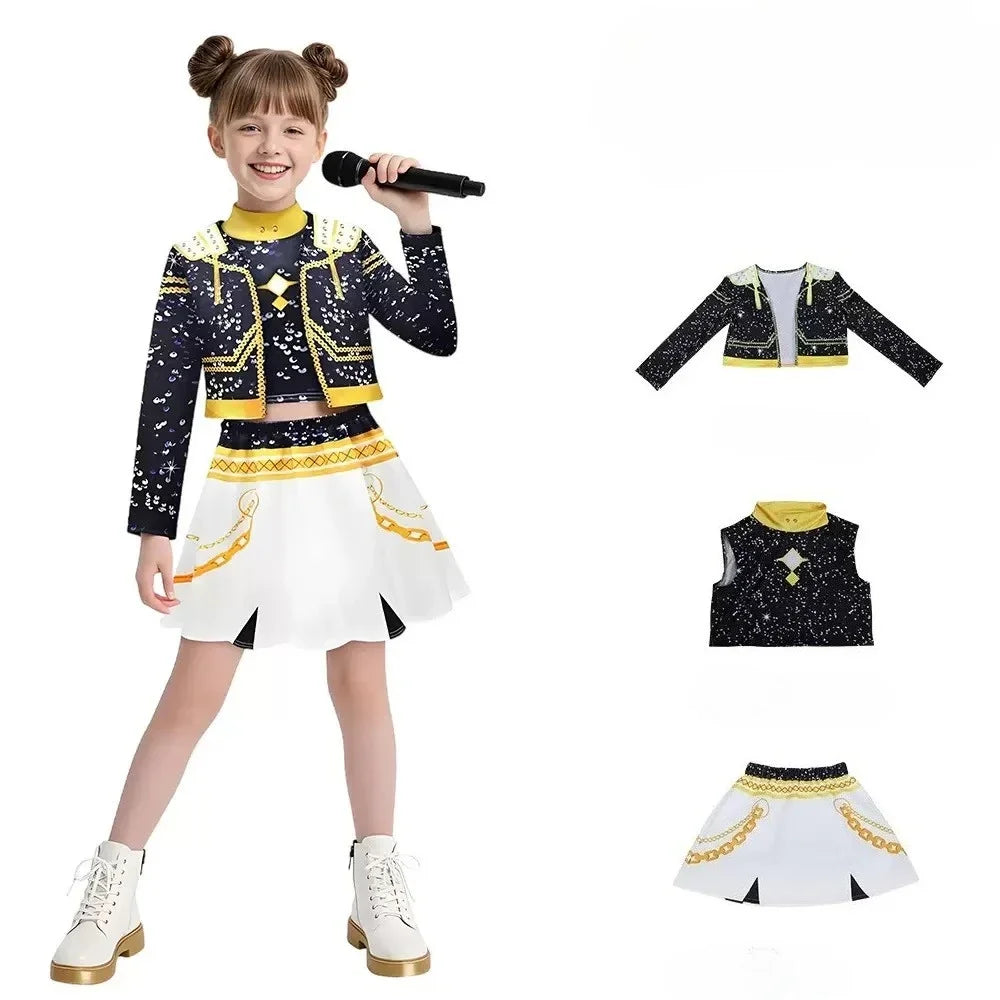 Zoey Rumi Mira Cosplay Costume kpop Women Girls Halloween Carnival Audlt Kids Child Party Role Playing Outfits