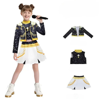 Zoey Rumi Mira Cosplay Costume kpop Women Girls Halloween Carnival Audlt Kids Child Party Role Playing Outfits