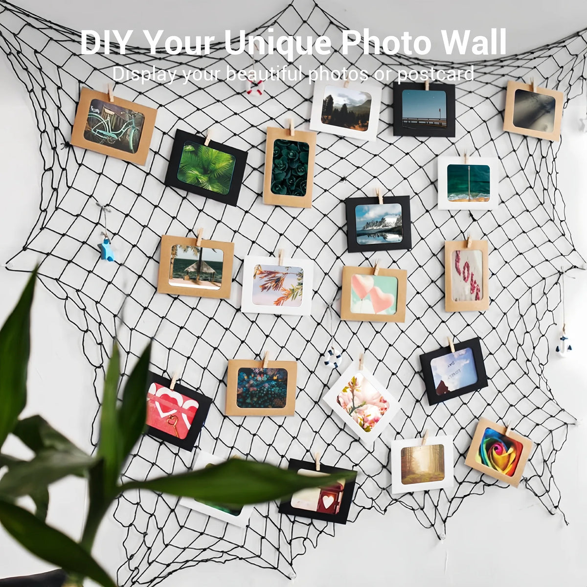80x40 Inch Fishing Net Decor, Thick Natural Material Nautical Mesh, Wall Table Ceiling Decoration for Halloween Christmas Party