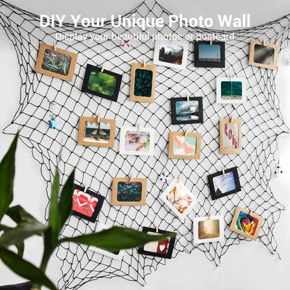 80x40 Inch Fishing Net Decor, Thick Natural Material Nautical Mesh, Wall Table Ceiling Decoration for Halloween Christmas Party