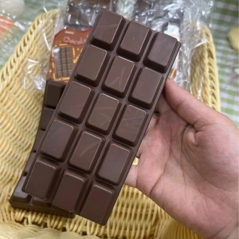 PU Squishy Chocolate Bar Toy Ultra Slow Rising Realistic Soft Squeeze for Stress Relief and Sensory Play for Kids Adults