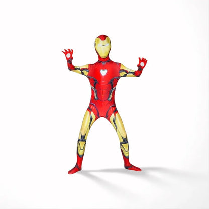 Kids Adult Iron Cosplay Costume Bodysuit Jumpsuit The Avengers Superhero Outfits Halloween Carnival Party Cosplay Costumes