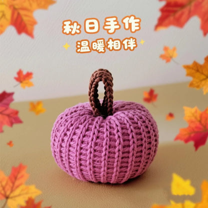 Artificial Pumpkin Ornaments Handmade Harvest Festival Decor Halloween Party Decorations Colorful Thanksgiving Pumpkin Pendant