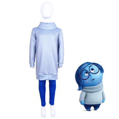 Anime Movie Inside Out Joy Cospaly Costume Disgust Sadness Envy Cos Outfits For Adult Kids Halloween Stage Performance Costume
