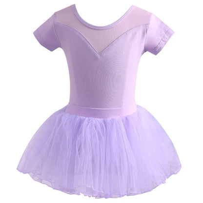 Children Ballet Costume Leotards for Girls Dance Wear Ballet Tutu Gymnastics Romper Dance Outfits with Skirt Kids Clothes