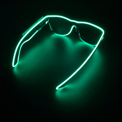 New Cool Wireless Glowing LED Light Up Glasses For Rave Festival Party Luminous Neon Mosaic Sunglasses Club Disco Eye Glasses