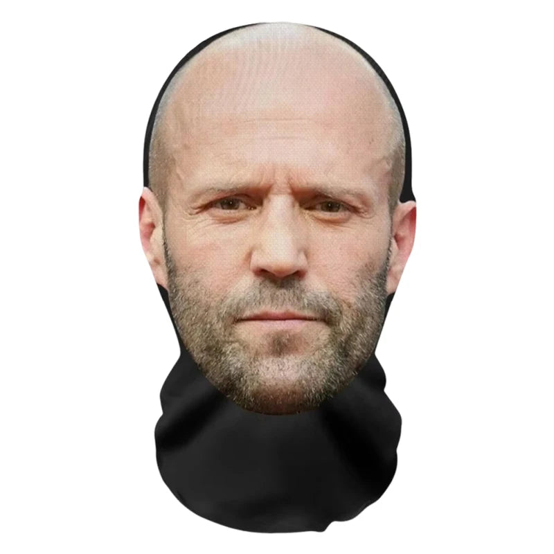 3D Printed Celebrity Realistic Face Mask Stretch Mesh Full Face Mask Men Role Play Headdress Hip Hop Balaclava Cosplay Mask