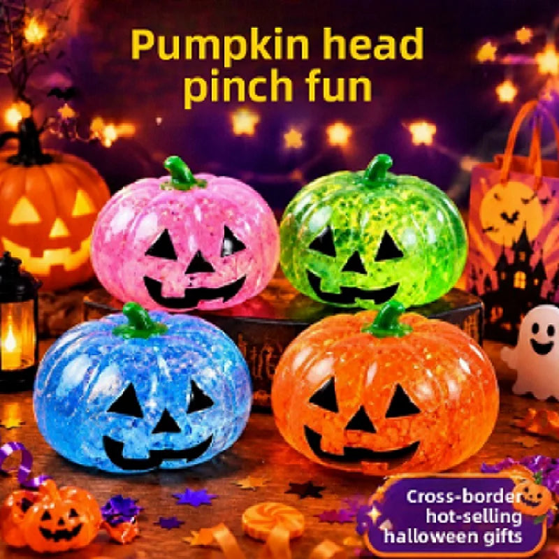 New Halloween gifts such as spiders and pumpkins. Sensory toys for relieving stress. Soft decompression toys.