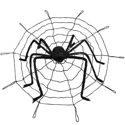 Large Black Spider for Halloween, Giant Spider Decoration, Professional Accessories, for Outdoor Yard, Scary Decoration