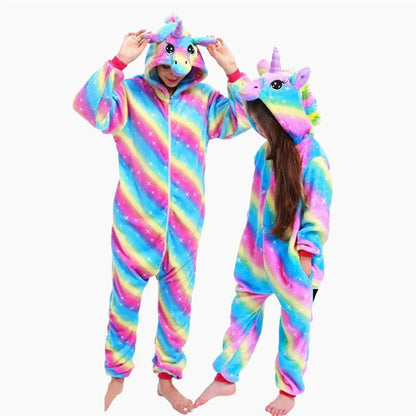 Animal Cosplay Overalls Kigurumi Tiger Costume Halloween Carnival Stage Performance Role Play for Adults Kids Clothes Party Set