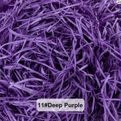 100-20g Multicolored Raffia Paper Shreds & Strands Shredded Crinkle Confetti For DIY Gift Box Wrapping & Basket Filling