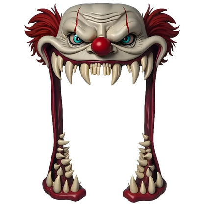 Halloween Scary Clown Hanging Flag Themed Cutting Scene Decoration Props Unique Home Garden Decor for Halloween