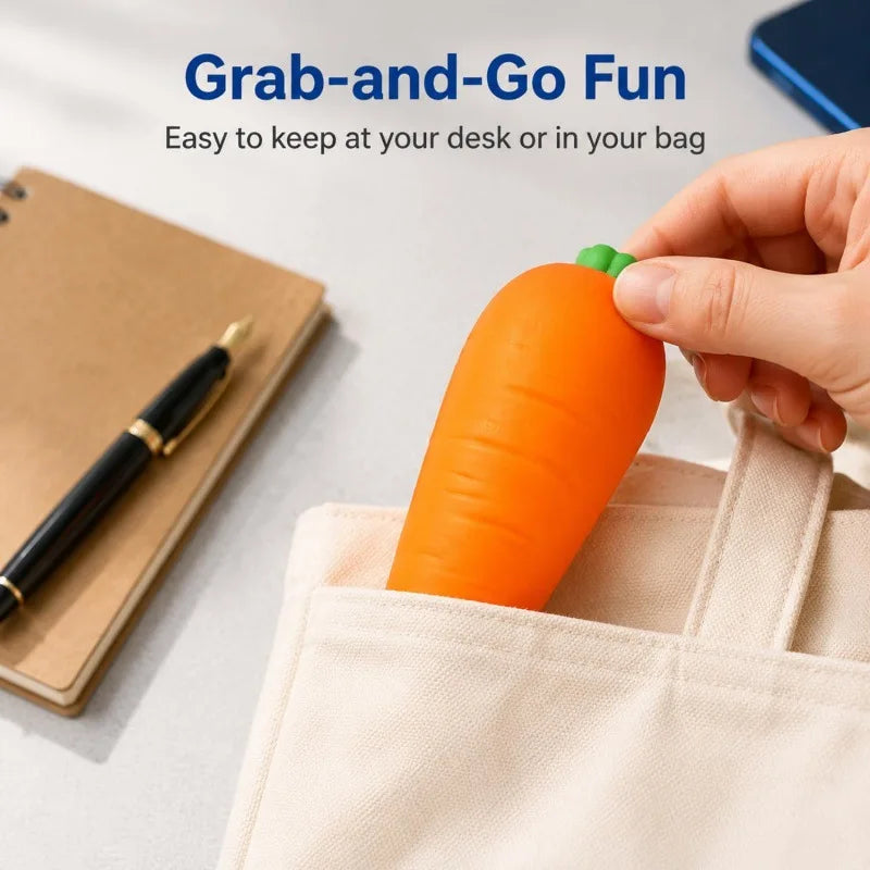Carrot Squishy Fidget Sensory Toy Elastic Vent Stress Relief Portable Dorm Leisure Party Favor Present Anti-stress Toys Adults