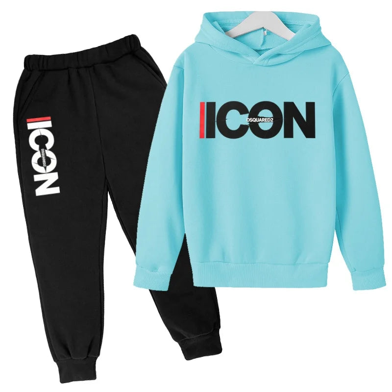 2026 Children's Hooded Sweatshirt with Letters - 3-13 Years Old Coat+Jumpsuit + Pants - Brand Set - Boys' and Girls' Children's