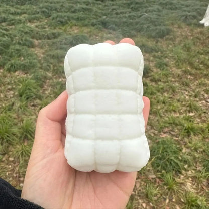 New Fun Soft Mud Pillow Fidget Toy Milk White Soft Mud Texture Soothing Stress Toy Square Soothing Anxiety Squeezing Toy