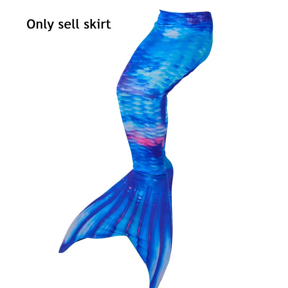 Carnival Summer Kids Swimming Mermaid Tail Mermaid Only 1pcs Skirt Costume Cosplay Children Princess Party Fantasy Swimsuit