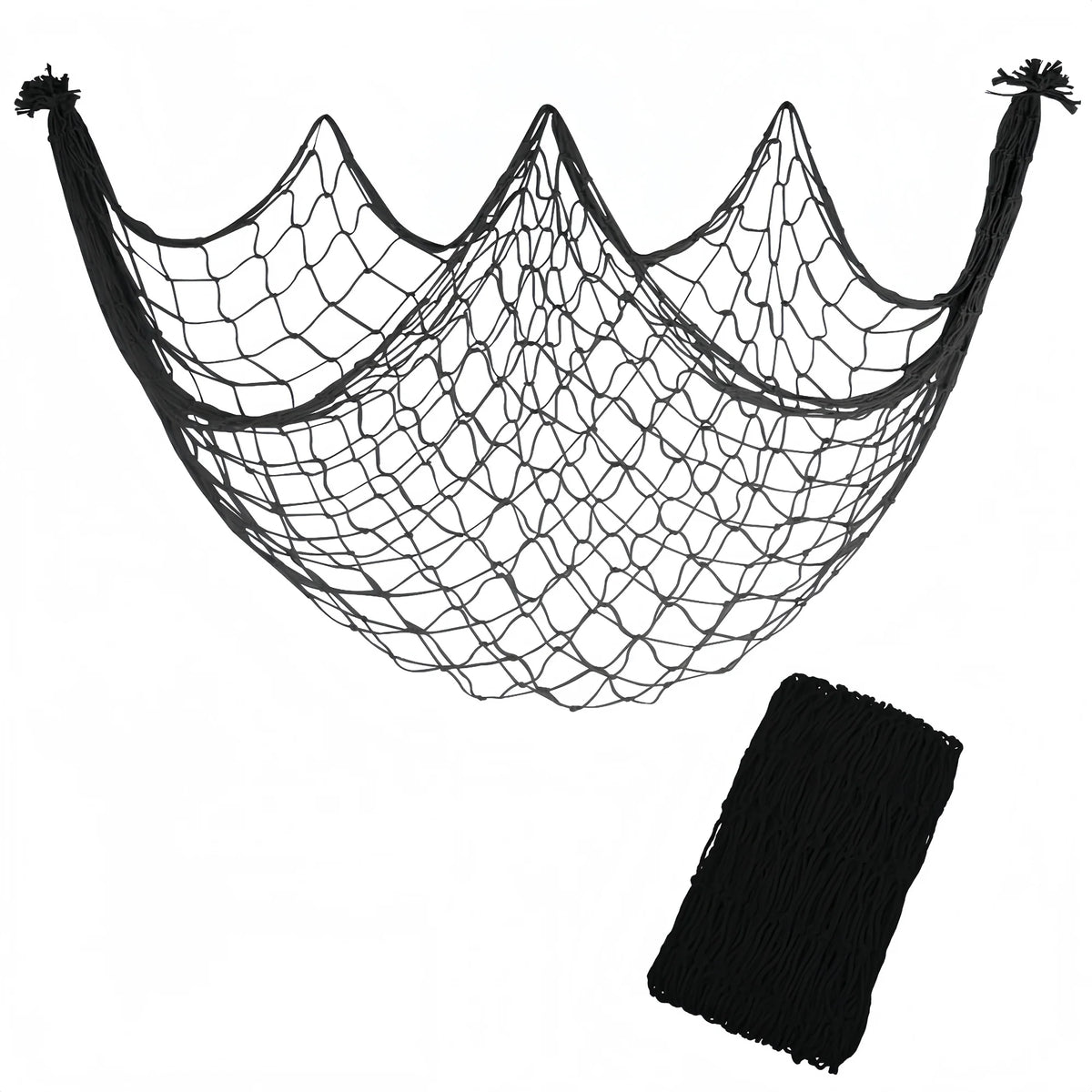 80x40 Inch Fishing Net Decor, Thick Natural Material Nautical Mesh, Wall Table Ceiling Decoration for Halloween Christmas Party