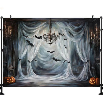 LS Halloween Pumpkin Shop Backdrops Child Baby Photo Props Adult Kids Decors Photography Trick or Treat Photo Studio Backgrounds