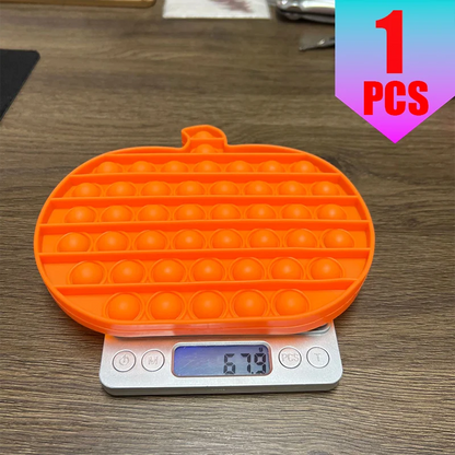 Halloween Super Big Pop Keychain Bat Pumpkin Ghost Spider Fidget Toy for Kids Stress Relief Educational Toy Birthday Party Favor