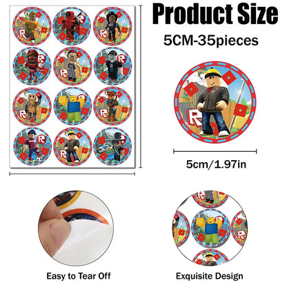 Robloxed Print Party Combo Set All Matching Decor for Birthday Holiday Family Gathering Home Celebration Ornament Supplies Gift