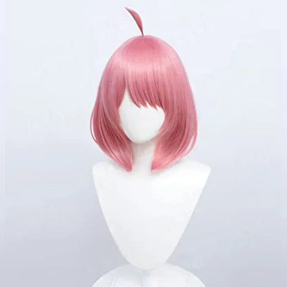 Anime Spy Family Anya Fake Cosplay Costume Toddler Children Anya Cospla Kawaii Black Dress Party Clothes Wig Halloween Women Gir