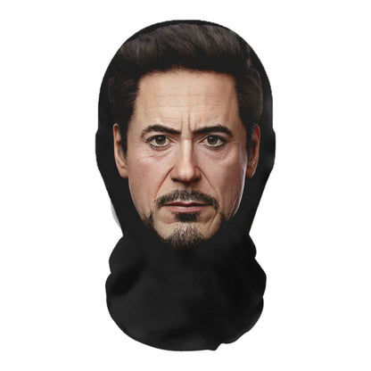 3D Printed Celebrity Realistic Face Mask Stretch Mesh Full Face Mask Men Role Play Headdress Hip Hop Balaclava Cosplay Mask