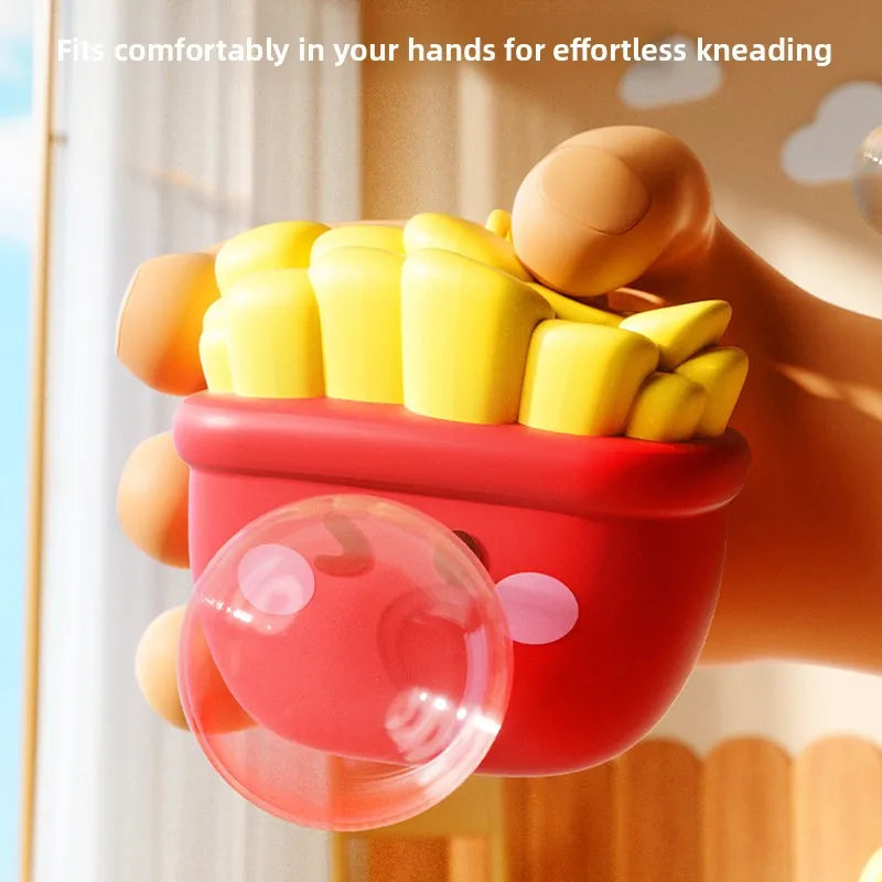 Cute Food Series Spitting Bubbles Squishy Squeeze Toys Anxiety Stress Relief Sensory Antistress Toys For Adults Kids Toys Gifts