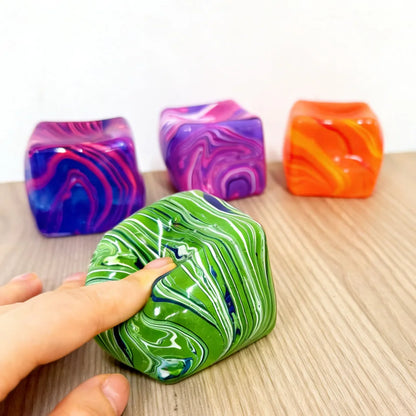 Slow Rebound Stress Cube Ice Cube Malt Sugar Squishy Fidget Toy Anxiety Relief Stress Relief Toy Fidget Toy