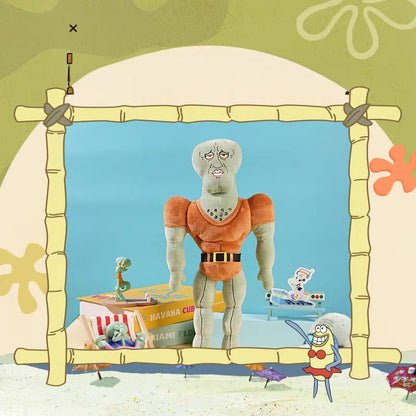 SpongeBob SquarePants Handsome Squidward Figure Buff Muscular Collectible Meme Statue Desktop Decor Office Ornament Gift for Fan
