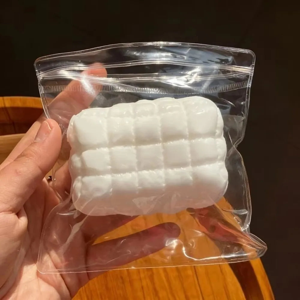 New Fun Soft Mud Pillow Fidget Toy Milk White Soft Mud Texture Soothing Stress Toy Square Soothing Anxiety Squeezing Toy