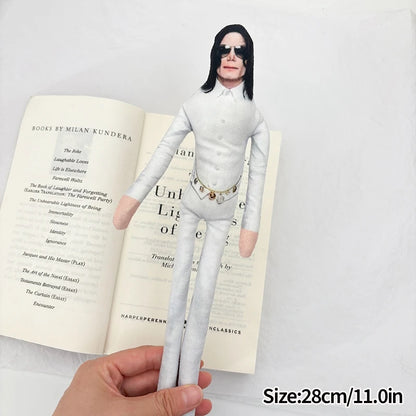 Michael Jackson Plush Bendable Abstract Joint Mobility Stuffed Ornament Hot Figure Cosplay Prop Flexible Collection Favor Gift