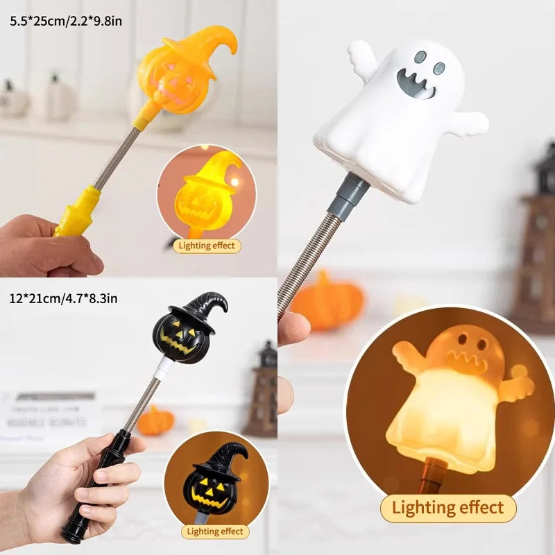 Halloween Shakeing Stick Glow in The Dark Luminous Glow Sticks Halloween Party Favors Day of The Dead Cosplay Party Accessories