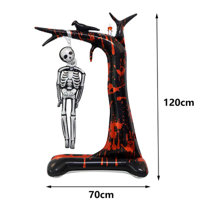 Large Halloween Standing Foil Balloons Haunted House Castle Skull Coffin Witch Mylar Balloon Halloween Party Decoration Balloon