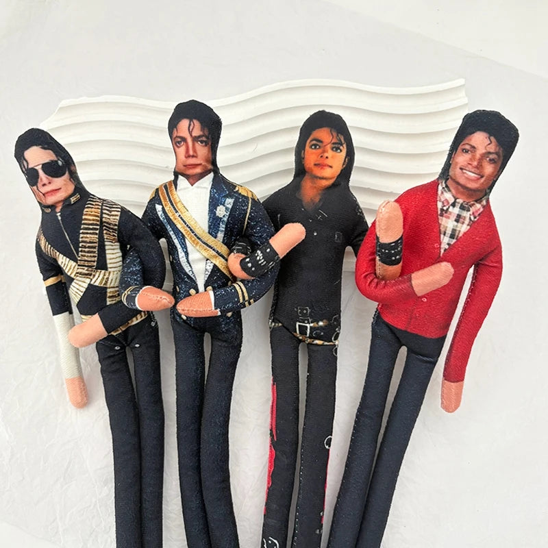 Michael Jackson Plush Bendable Abstract Joint Mobility Stuffed Ornament Hot Figure Cosplay Prop Flexible Collection Favor Gift