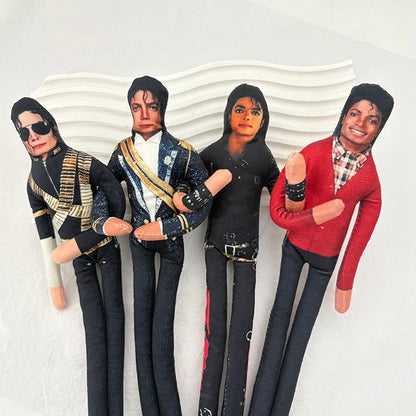 Michael Jackson Plush Bendable Abstract Joint Mobility Stuffed Ornament Hot Figure Cosplay Prop Flexible Collection Favor Gift