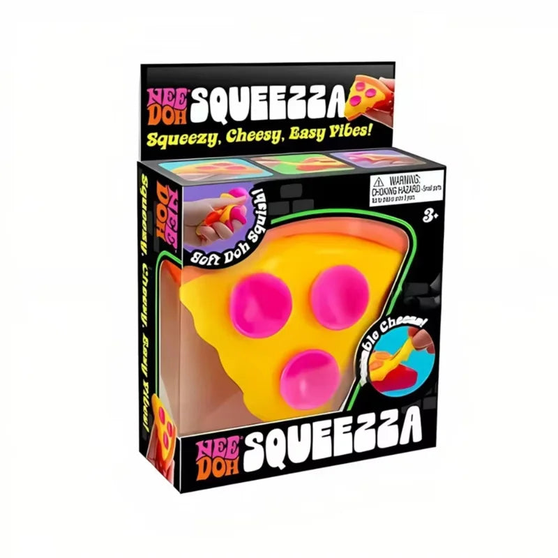 NeeDoh Pizza Sensory Fidget Toys Slow Rebound Anti-Anxiety ADHD Squishy Cube Squishy Squeeze Toys Holiday Gifts for Focus New