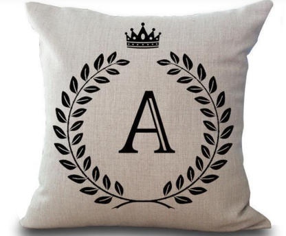 Personalized Alphabet Pillow Cover