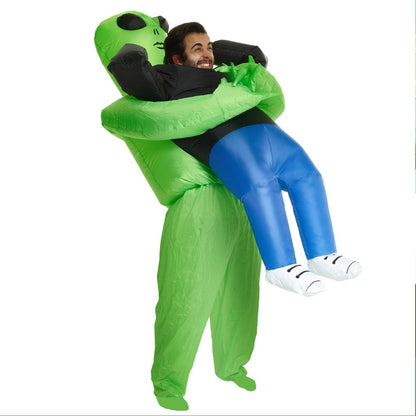 Inflatable Alien Carrying Human Costume for Halloween Parties & Sci-Fi Events