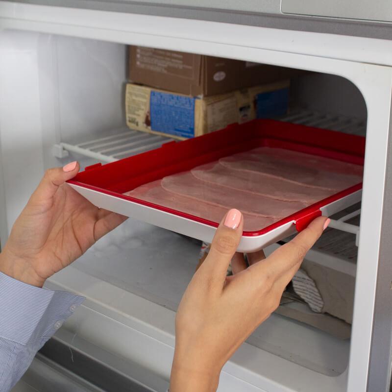 Food Preservation Tray (2 Pack) - Reusable, Airtight & Stackable | Perfect Gift for Home