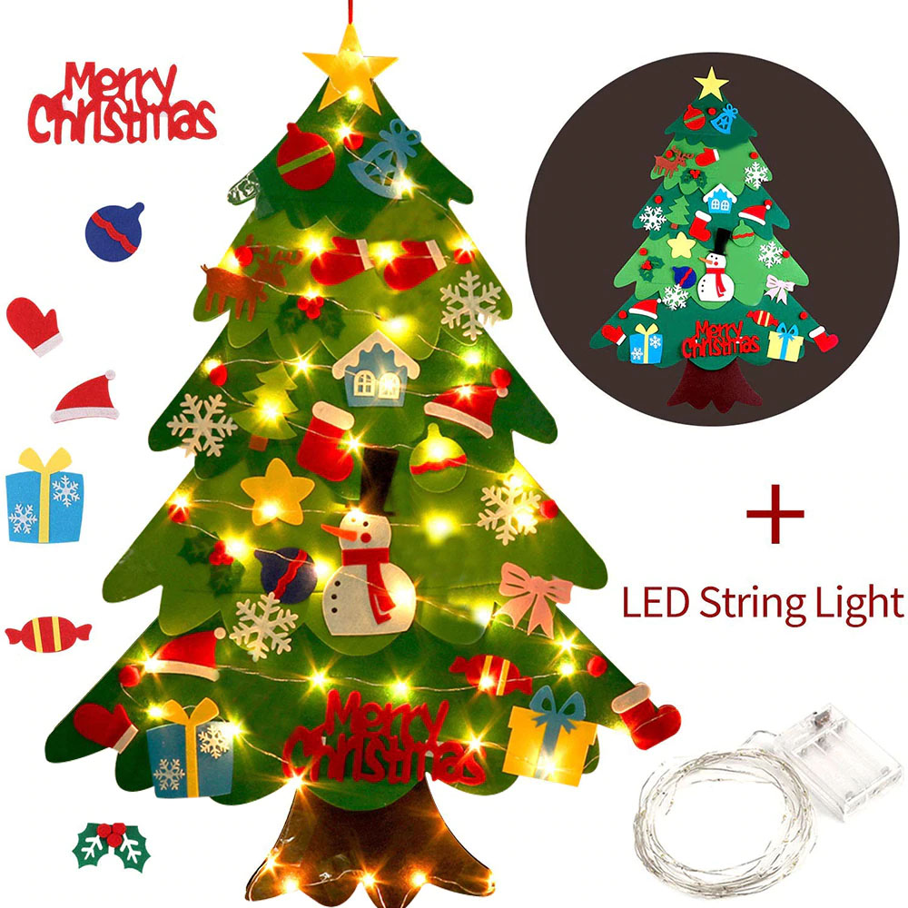 DIY Felt Christmas Glow Tree