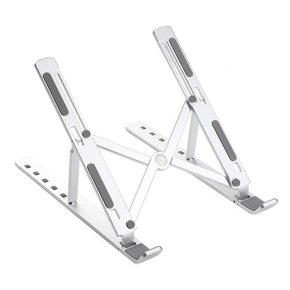 Ergonomic Adjustable Laptop Stand for Desk – Sturdy, Portable, & Ventilated Home & Office Riser
